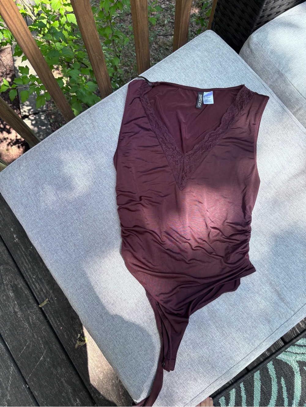 Divided by H&M Burgundy bodysuit - M